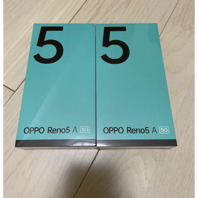 OPPO reno 5a アイスブルー 新品未開封2台