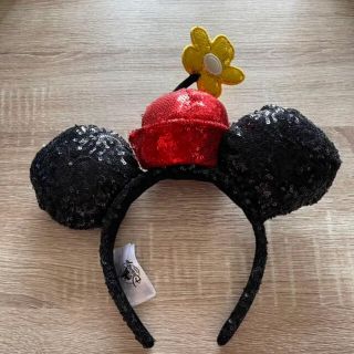 日本未発売 ディズニー ミニー カチューシャ フラワーポット スパンコール 日本未発売 ディズニー ミニー カチューシャ フラワーポット スパンコール