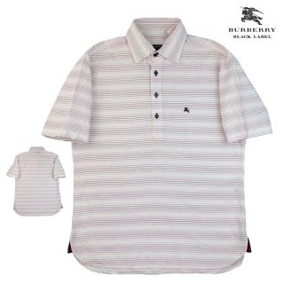 バーバリーブラックレーベル(BURBERRY BLACK LABEL)の希少【極美品/A】Burberry Black Label ポロシャツ 2/M(シャツ)