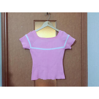 アンズ(ANZU)のANZU アンズ ピンク 半袖 シャツ(Tシャツ(半袖/袖なし))