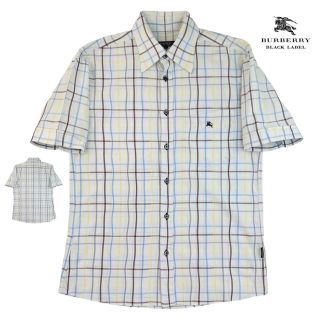 バーバリーブラックレーベル(BURBERRY BLACK LABEL)の希少【美品/B】Burberry Black Label 半袖シャツ 1/S(シャツ)