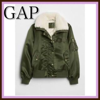 ギャップ(GAP)の⭐️超美品⭐️GAP ギャップ　アウター　プルゾン　コート　ボア付き　フード付き(ミリタリージャケット)