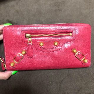 バレンシアガ(Balenciaga)のバレンシアガ　長財布　ピンク(財布)