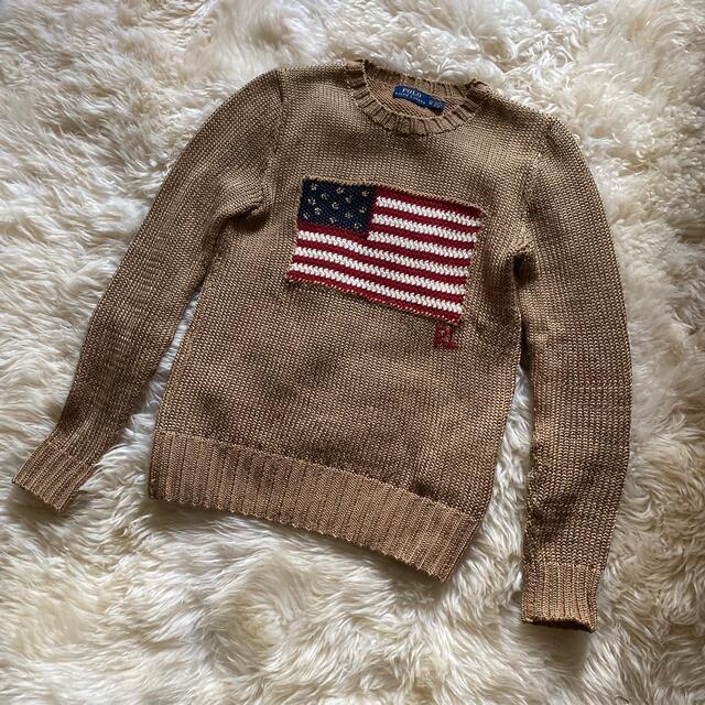 POLO RALPH LAUREN(ポロラルフローレン)の美品ラルフローレン　綿レーヨンニット レディースのトップス(ニット/セーター)の商品写真