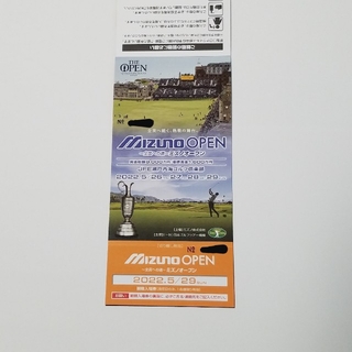 ミズノ(MIZUNO)のミズノオープン　ゴルフチケット　観戦入場券　5月29日　日曜日　一枚　a(ゴルフ)