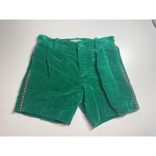 グッチ(Gucci)の美品GUCCI（グッチ）ベロアボトムス　半ズボン　緑　グリーン　(パンツ/スパッツ)