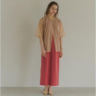 クラネ(CLANE)のMANOF    MESH LAYERED CUT ONE PIECE(ロングワンピース/マキシワンピース)