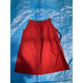 アルファキュービック(ALPHA CUBIC)の赤　スカート(ロングスカート)