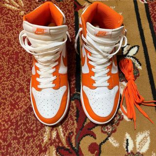 ナイキ(NIKE)のnike dunk high  orange blaze(スニーカー)