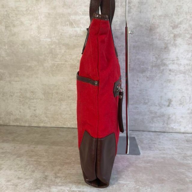 Vivienne Westwood(ヴィヴィアンウエストウッド)の【良品】ヴィヴィアンウエストウッド　トートバッグ　オーブ　レザー　キャンバス メンズのバッグ(トートバッグ)の商品写真