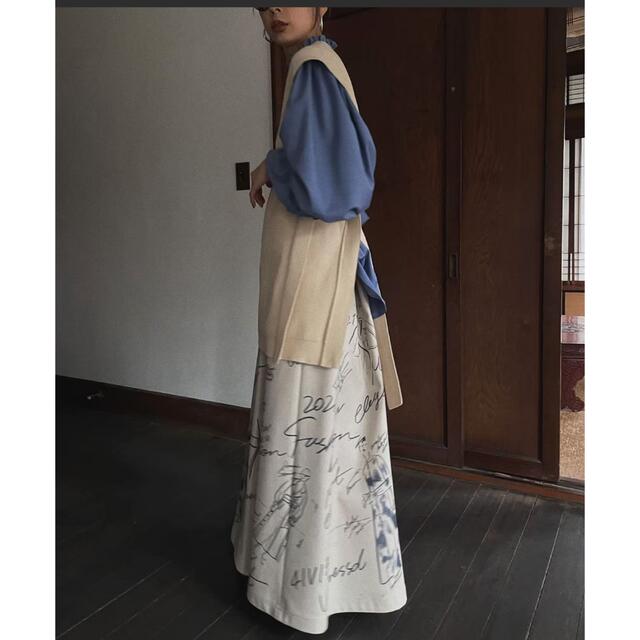 カラーで Ameri JULIA FAKE LEATHER SKETCH SKIRTの通販 by ひとみん's