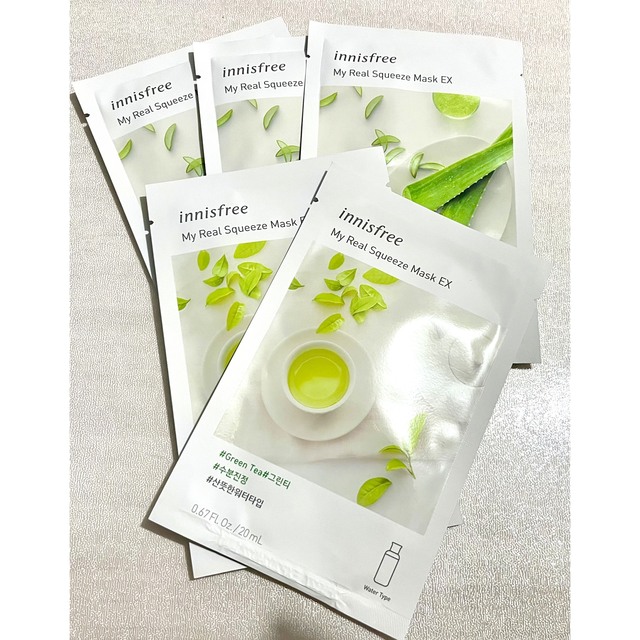 Innisfree(イニスフリー)のイニスフリー Innisfree マスクシート 5枚セット コスメ/美容のスキンケア/基礎化粧品(パック/フェイスマスク)の商品写真