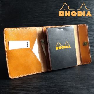 RHODIA No.12 手帳型カバー【タンニンレザー　ブラウン】(ノート/メモ帳/ふせん)