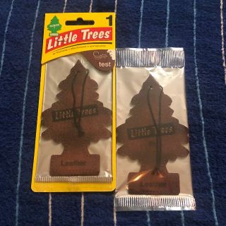 Little trees Leather パッケージ版1パック+通常版1パック(車内アクセサリ)