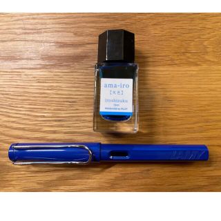 ラミー(LAMY)のLAMY万年筆+色彩雫インク(天色)ペン先M(ペン/マーカー)