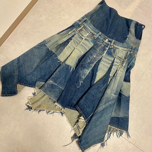 JUNYA WATANABE COMME des GARCONS(ジュンヤワタナベコムデギャルソン)のJUNYA WATANABE DENIM ロングスカート レディースのスカート(ロングスカート)の商品写真