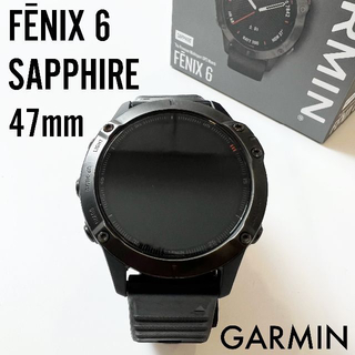 ガーミン(GARMIN)のYUちゃん専用FENIX 6 Sapphire Black 47mm ガーミン(その他)