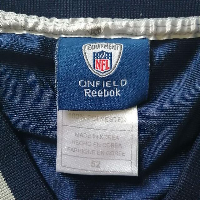 Reebok(リーボック)の【大人気】Reebok×NFL ペイトリオッツ 刺繍 アメフト ゲームシャツ メンズのトップス(Tシャツ/カットソー(半袖/袖なし))の商品写真