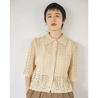 トゥデイフル(TODAYFUL)のtodayful＊lace knit shirts(シャツ/ブラウス(半袖/袖なし))