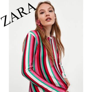 ザラ(ZARA)の新品　ZARA ザラ　マルチストライプ　ワンピース　ロングワンピース　人気　完売(ロングワンピース/マキシワンピース)