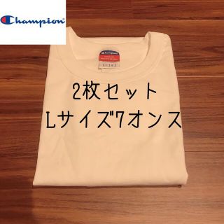 チャンピオン(Champion)の【訳あり】2枚 champion チャンピオン メンズ 半袖 Tシャツ 白T L(Tシャツ/カットソー(半袖/袖なし))