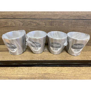 4個セット ZANEARTS スタッキングタンブラー シルバー(食器)