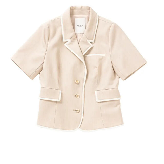 herlipto Bicolor Short Sleeve Blazer