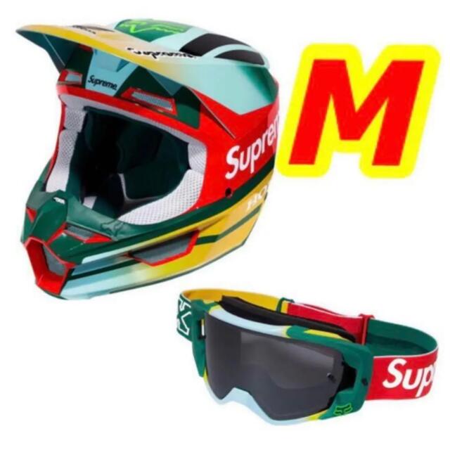 【正規品質保証】 新品 - Supreme シュプリーム モス M セット ゴーグル ヘルメット ヘルメット+シールド