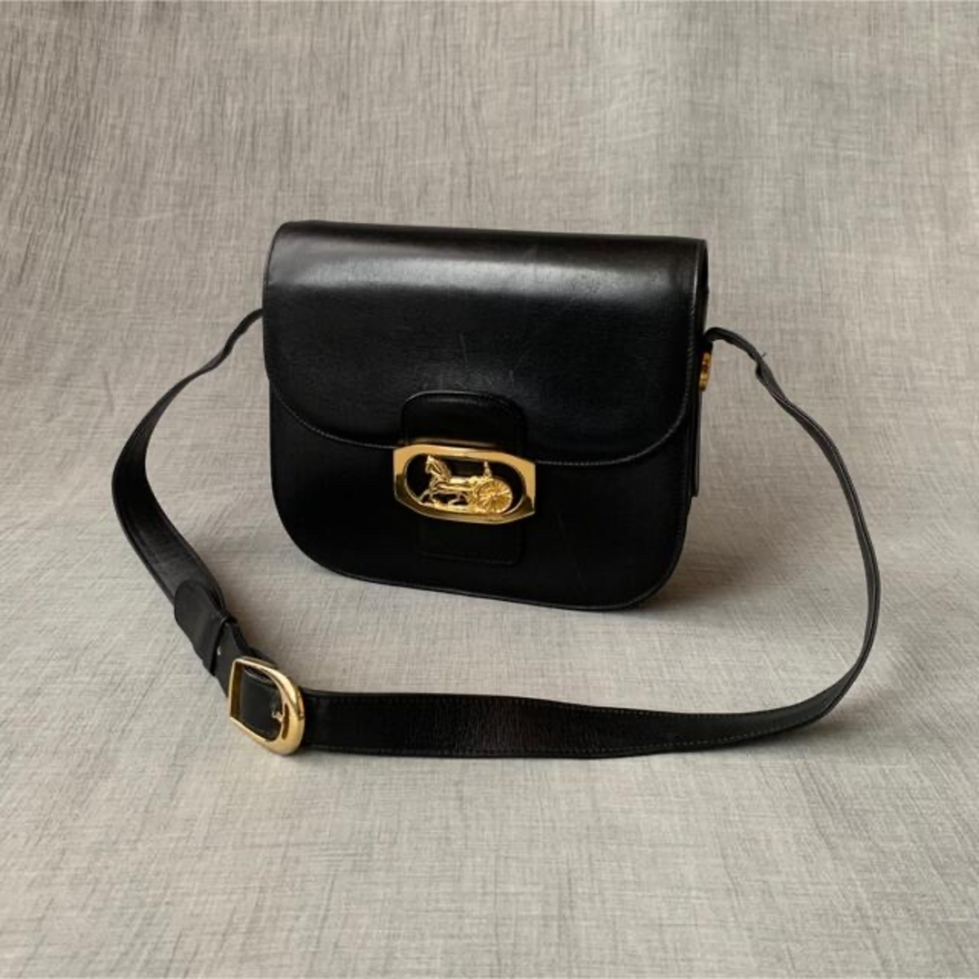 CELINE - 希少 80s OLD CELINE 馬車金具 車輪 ショルダーバッグ CELINE - 希少 80s OLD CELINE 馬車金具 車輪 ショルダーバッグ