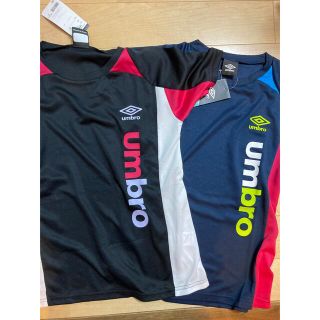 アンブロ(UMBRO)のアンブロ　レディース半袖シャツM　2枚組　ネイビーとブラック(Tシャツ(半袖/袖なし))