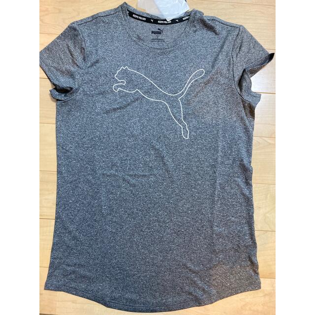 PUMA(プーマ)のプーマ　レディース　半袖Tシャツ　グレー　M レディースのトップス(Tシャツ(半袖/袖なし))の商品写真