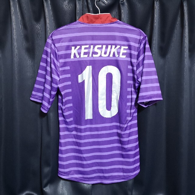 NIKE(ナイキ)のサッカー部　ユニフォーム　ナイキ　パープル　No.10　 L スポーツ/アウトドアのサッカー/フットサル(ウェア)の商品写真