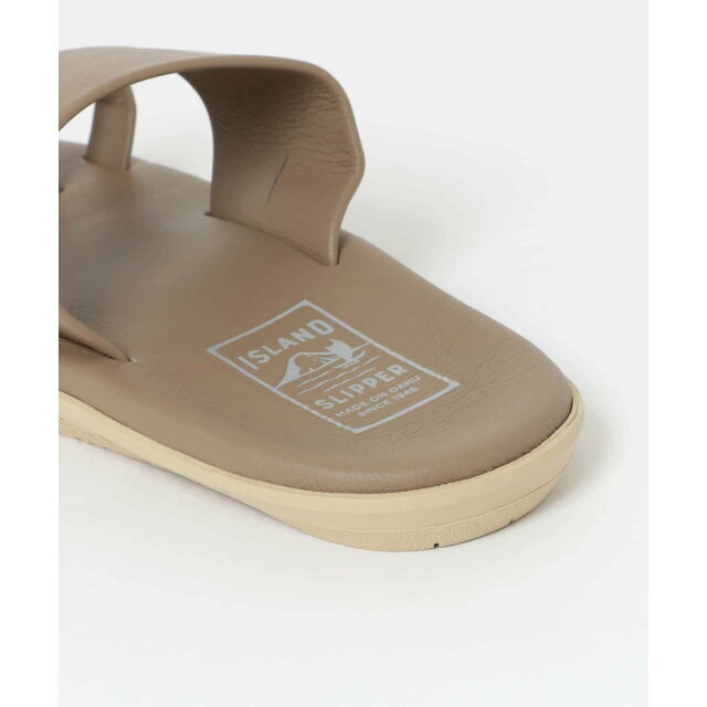 WHITE】『別注』ISLAND SLIPPER*URBAN RESEARCH LEATHER TOE RING
