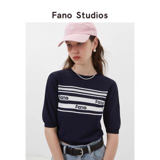 アクネ(ACNE)のfano studios ロゴサマーニット(ニット/セーター)