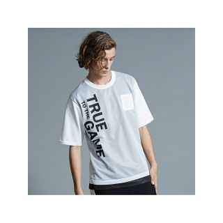 ゴーサンゴーイチプールオム(5351 POUR LES HOMMES)の【ホワイト】SPALDINGプリントメッシュTシャツ(その他)