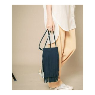 ケービーエフ(KBF)の【D.GREEN】フリンジミニBAG(ショルダーバッグ)