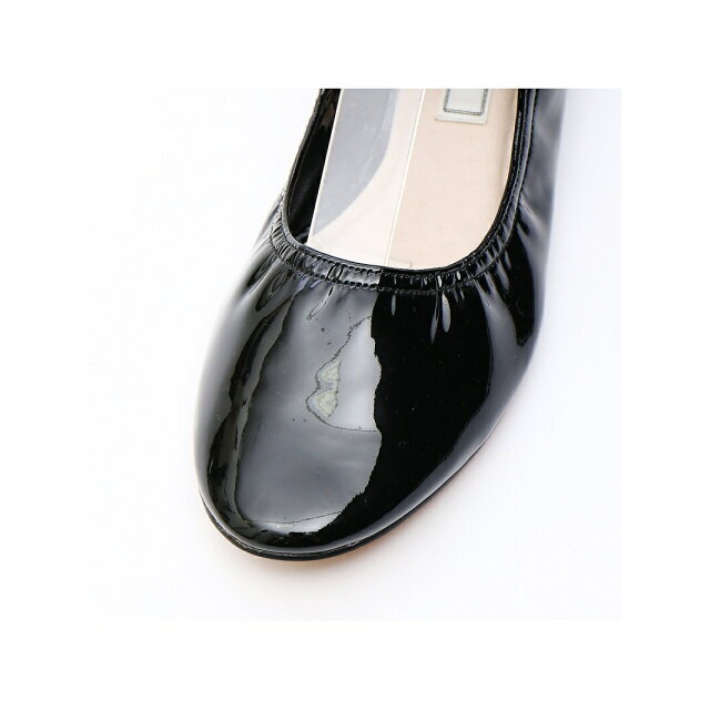 Rouge vif la cle(ルージュヴィフラクレ)の【ブラック】リボン付バレエシューズ レディースの靴/シューズ(ハイヒール/パンプス)の商品写真