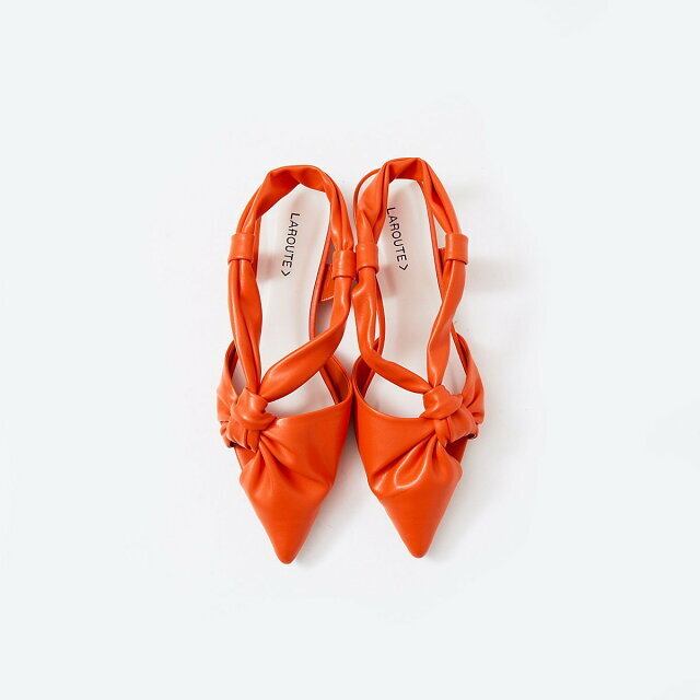 AU BANNISTER(オゥバニスター)の【オレンジ】【37】【WEB限定】ソフトツイストスリングバックパンプス レディースの靴/シューズ(ハイヒール/パンプス)の商品写真
