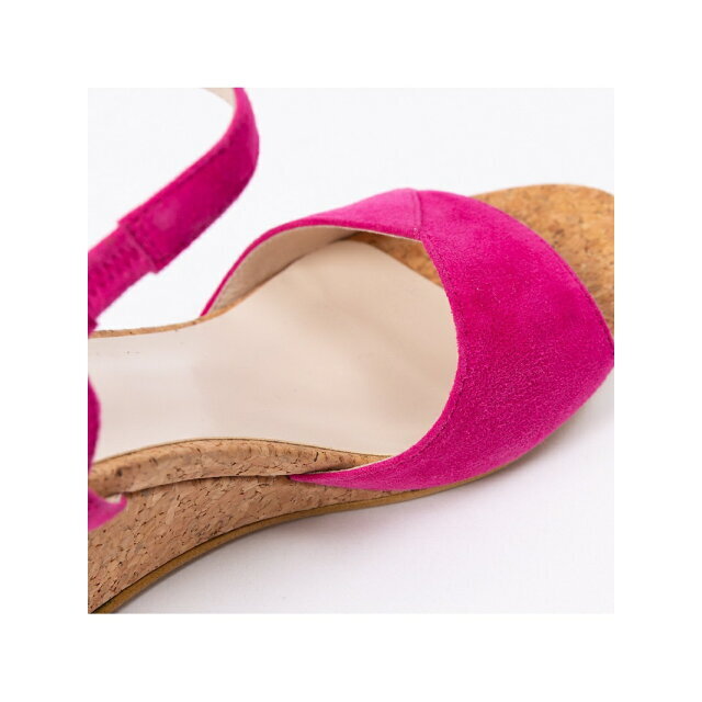 AU BANNISTER(オゥバニスター)の【ピンク】【37】クロスウェッジサンダル レディースの靴/シューズ(サンダル)の商品写真