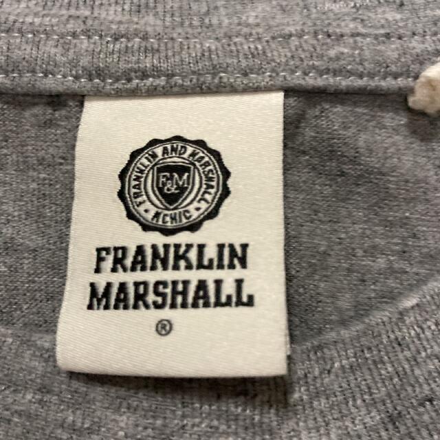 FRANKLIN&MARSHALL(フランクリンアンドマーシャル)のFranklinMarshall フランクリンマーシャル　Tシャツ　グレー　xs メンズのトップス(Tシャツ/カットソー(半袖/袖なし))の商品写真