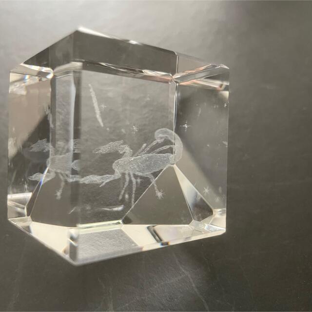 3Dクリスタルガラスアート　さそり座　星座 オブジェ インテリア小物 エンタメ/ホビーの美術品/アンティーク(ガラス)の商品写真