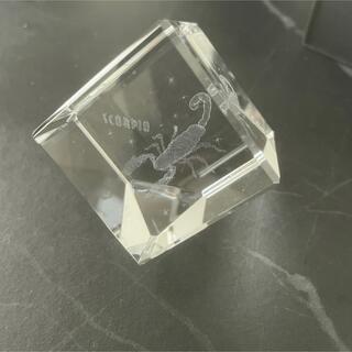 3Dクリスタルガラスアート　さそり座　星座 オブジェ インテリア小物(ガラス)