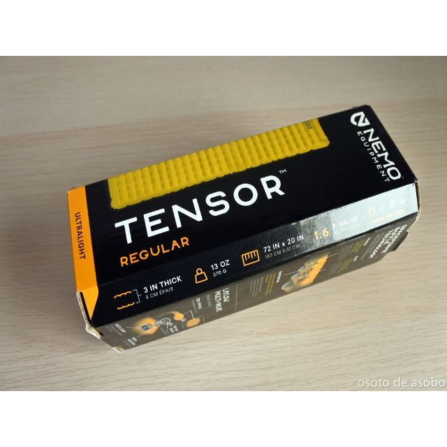 ★ NEMO ニーモ TENSOR テンサー レギュラー 軽量エアマット 新品約370g