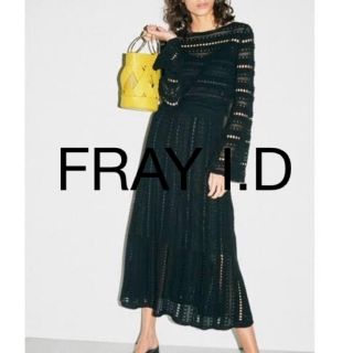 フレイアイディー(FRAY I.D)のFRAY.ID クロシェ編みロングワンピース(ロングワンピース/マキシワンピース)