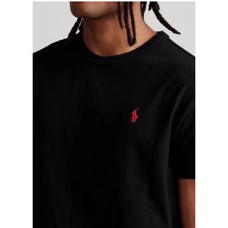 RALPH LAUREN クラシック フィット ジャージー Tシャツ 黒(M)