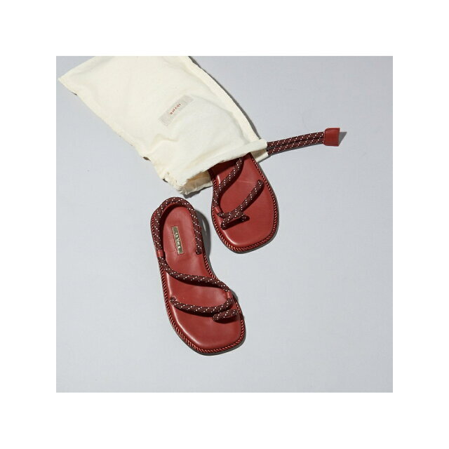 AU BANNISTER(オゥバニスター)の【ブラウン】【S】thYme//サムループサンダル レディースの靴/シューズ(サンダル)の商品写真