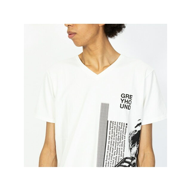 5351 POUR LES HOMMES(ゴーサンゴーイチプールオム)の【ホワイト】グレイハウンド 半袖Tシャツ その他のその他(その他)の商品写真