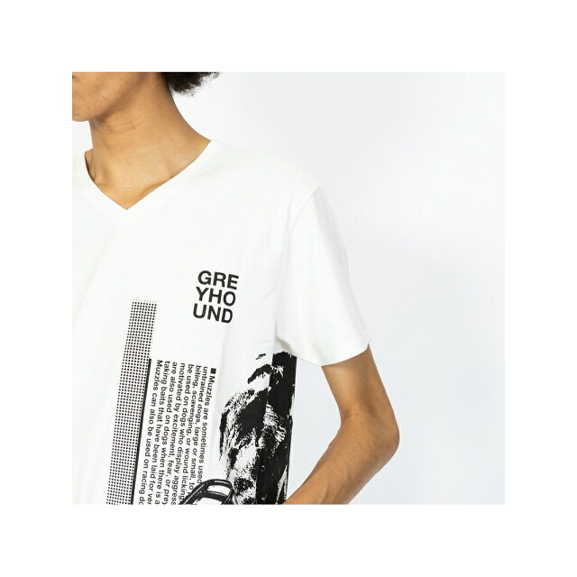 5351 POUR LES HOMMES(ゴーサンゴーイチプールオム)の【ホワイト】グレイハウンド 半袖Tシャツ その他のその他(その他)の商品写真