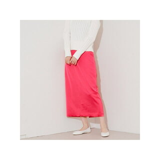 ルージュヴィフラクレ(Rouge vif la cle)の【ピンク】ウールサテンスカート(ロングスカート)