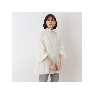 ルージュヴィフラクレ(Rouge vif la cle)の【ホワイト】【WEB限定】2WAY切り替えギャザーブラウス(シャツ/ブラウス(長袖/七分))